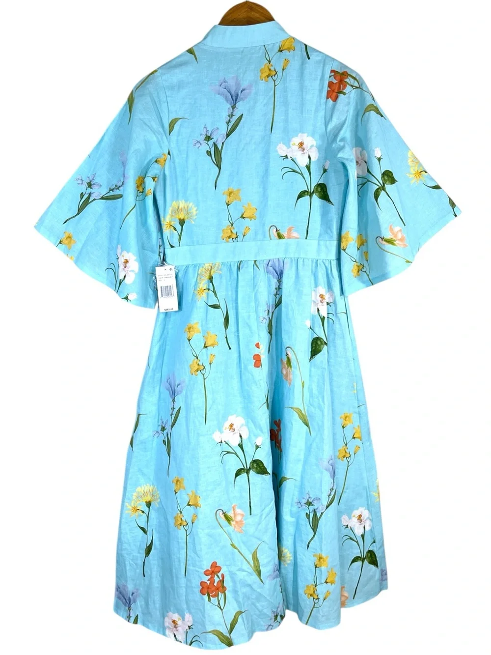 NWT Mestiza New York Carmen Garden Waltz Print Mandarin Collar Midi Dress Size 6 - Picture 8 of 9